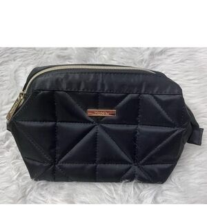 Modella Cosmetic Make Up Bag Approx 10” X 5.5” X 5.5” Zip Closure Black Gift